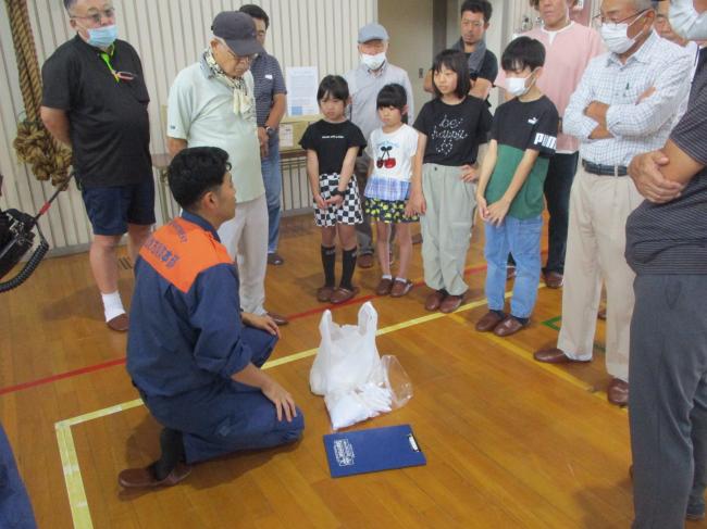 中野西地区防災訓練