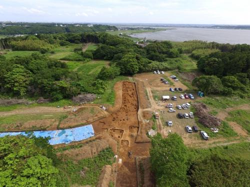 豊郷台地区発掘調査　空撮写真