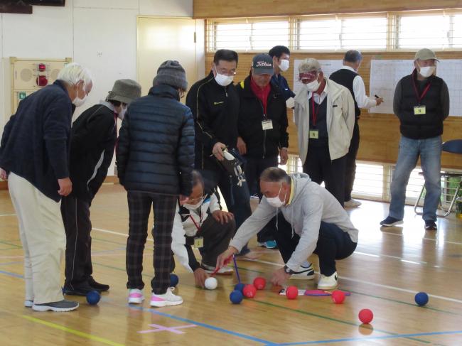 ボッチャ大会の様子