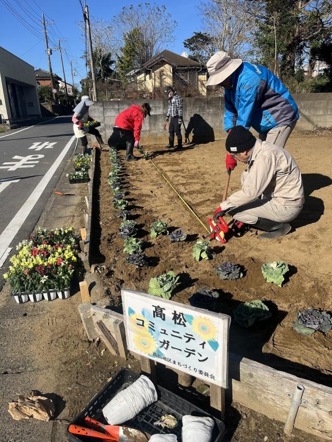 花植え