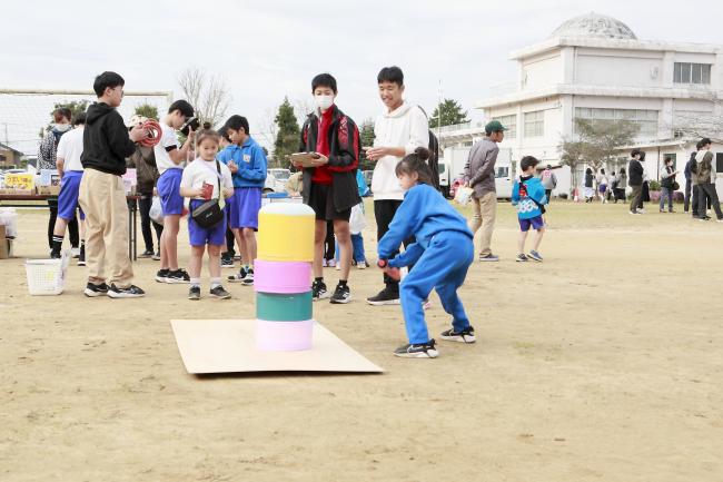 中学生ボランティア,、ビッグだるま落とし