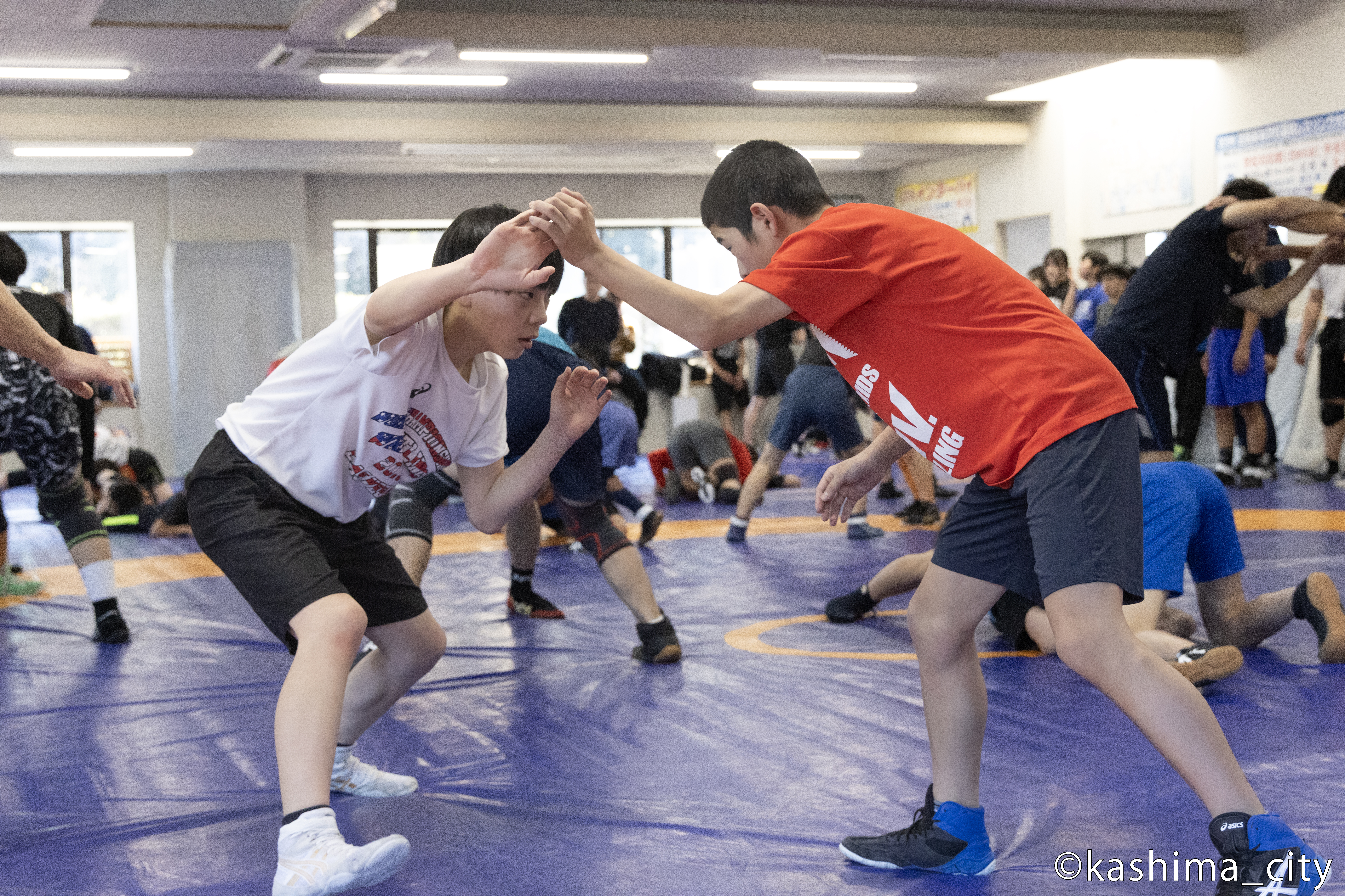 合宿に参加した選手たちの練習の様子