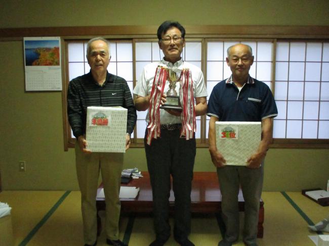 上位３位の入賞者の皆さん