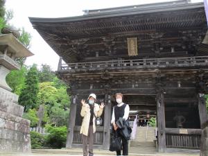 筑波山神社前で