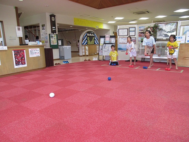 ボッチャゲームの様子