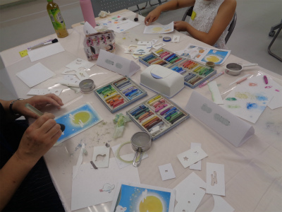 色をのせていきます