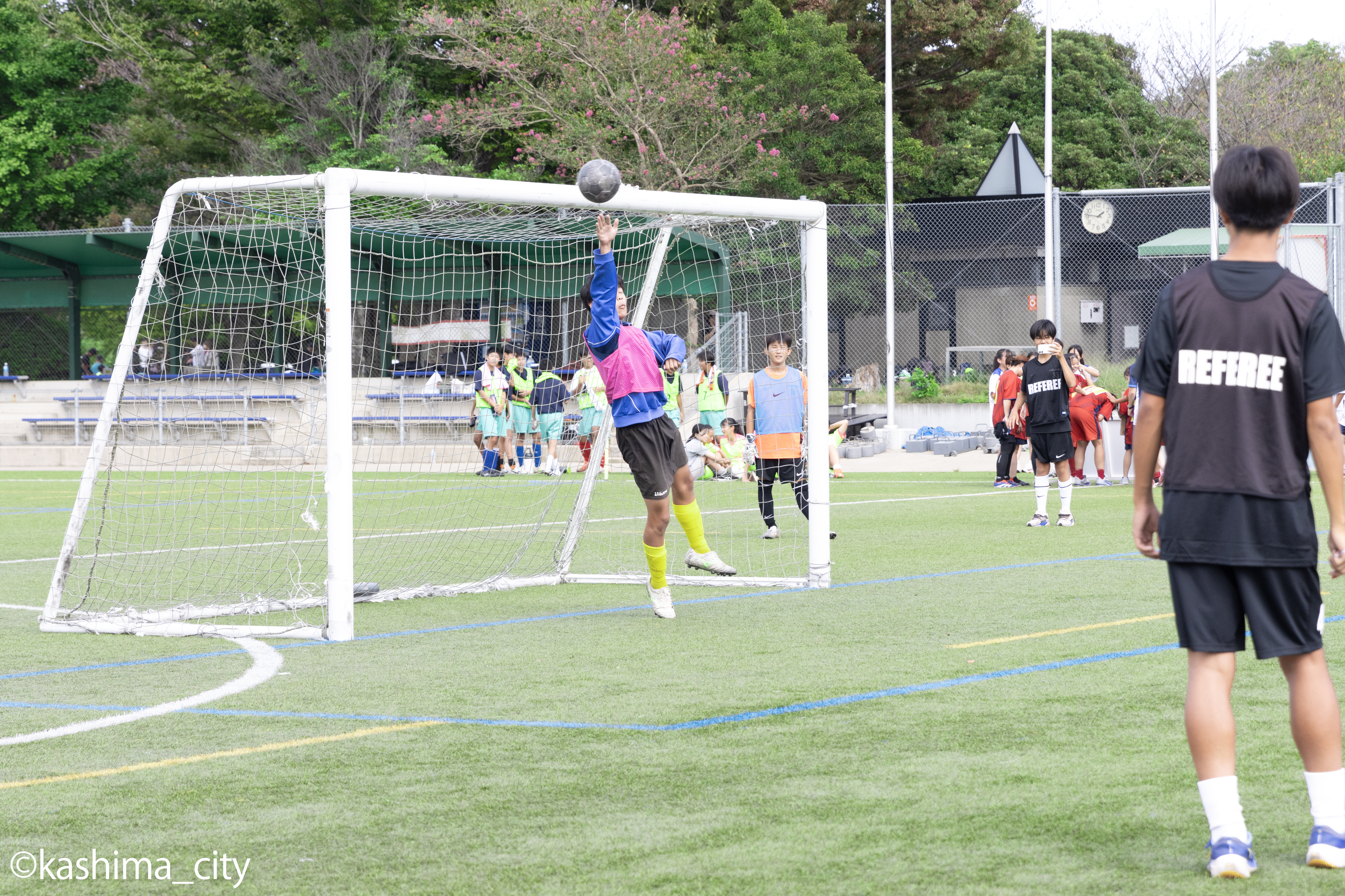 中学生の部決勝戦PK戦の様子