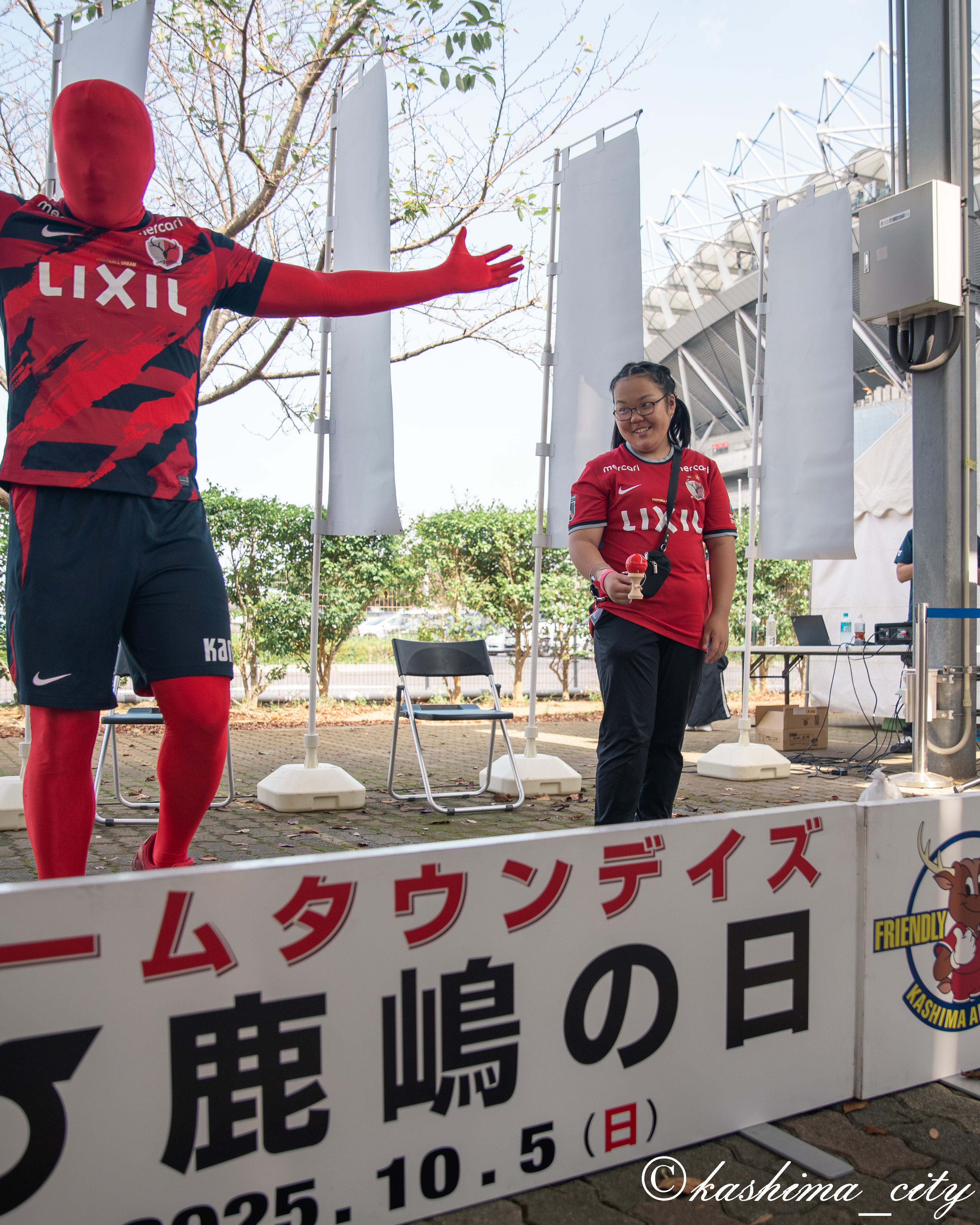 アントラーズPRタイツマンステージイベント