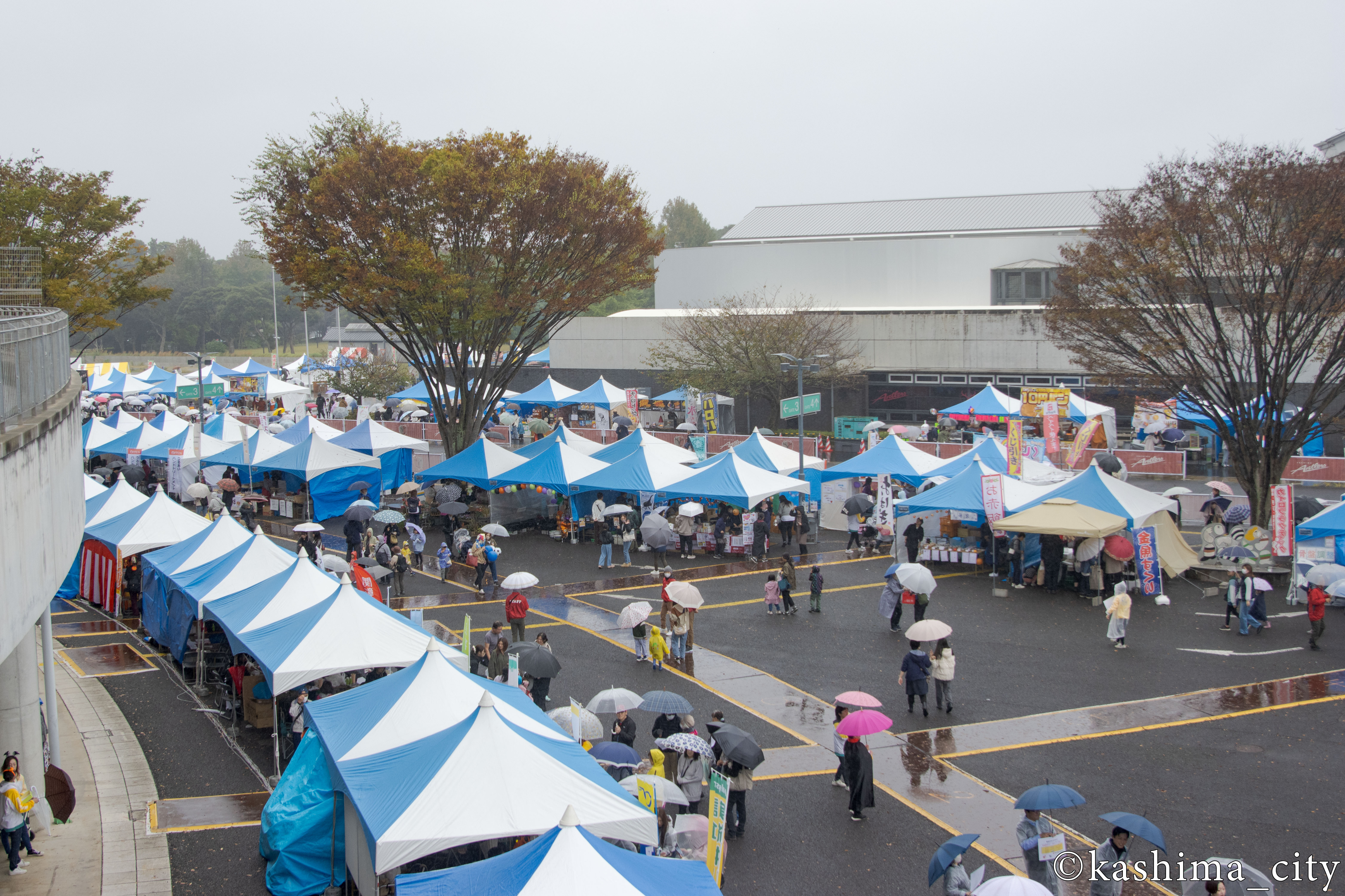 所狭しと並ぶ模擬店の数々