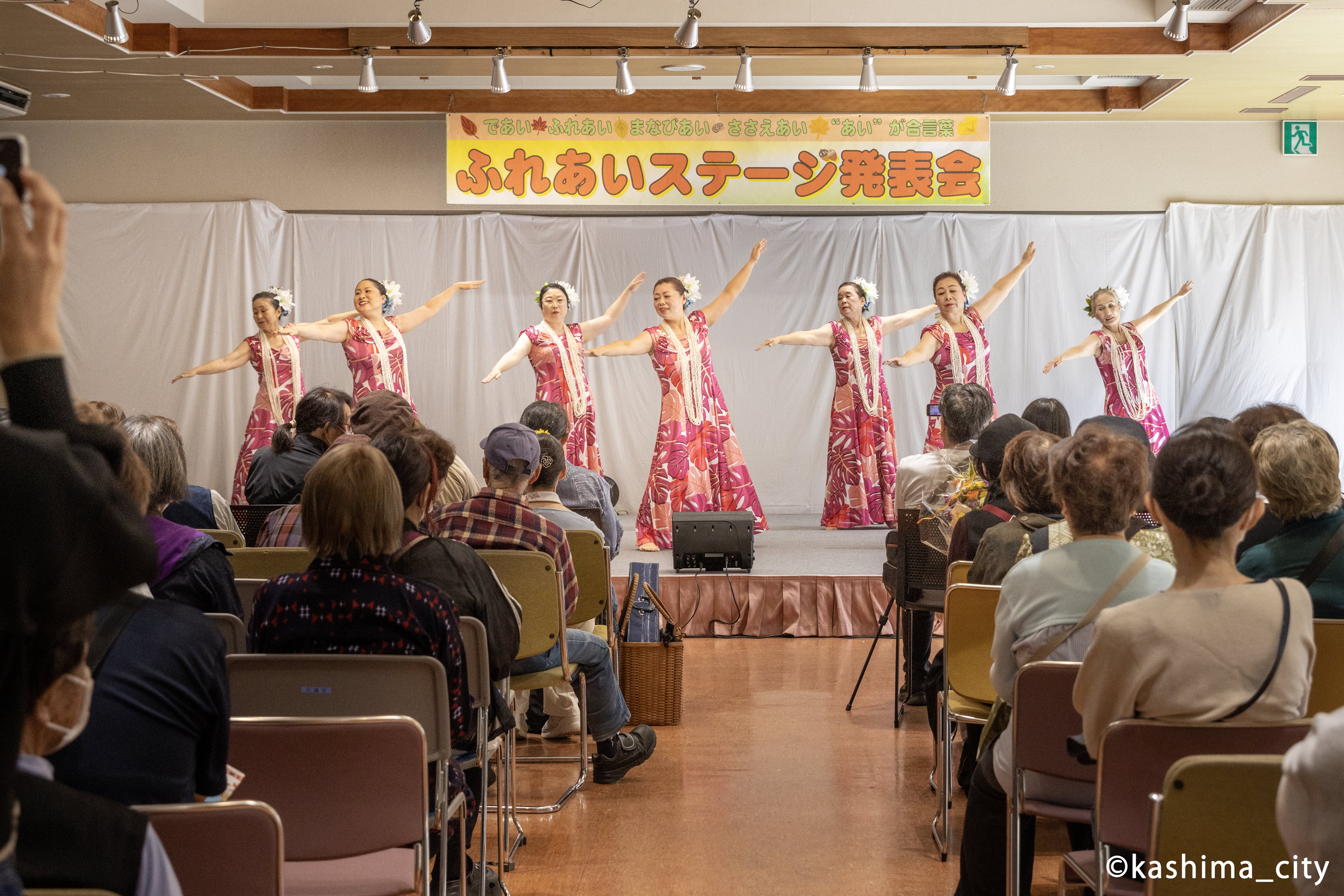 フラダンスのステージ