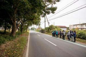 どきどきセンターのセンター長から古墳の説明を聞きました。