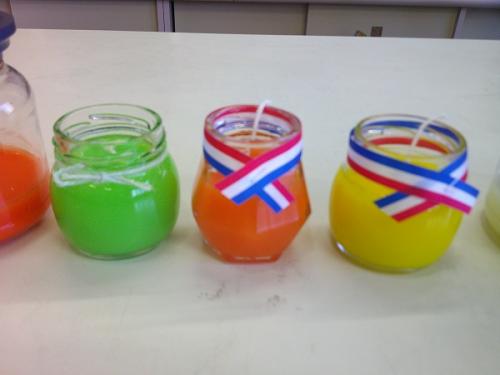 色とりどりのエコキャンドル