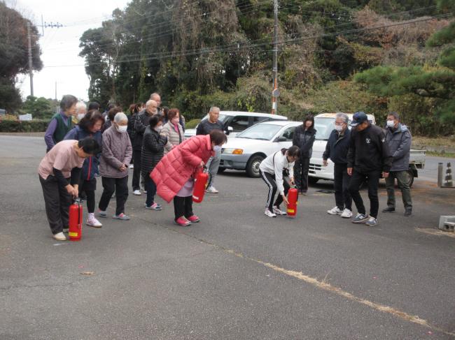 公民館　防災訓練　12.23