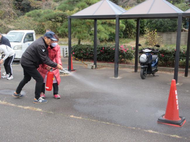 公民館　防災訓練　12.23