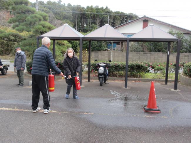 公民館　防災訓練