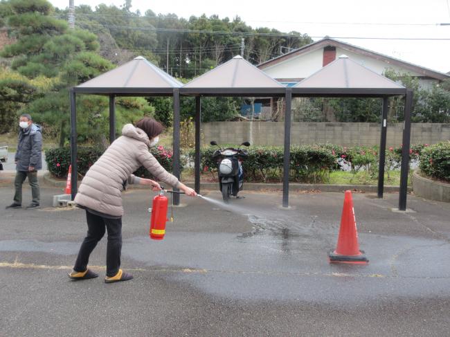 公民館　防災訓練　12.23