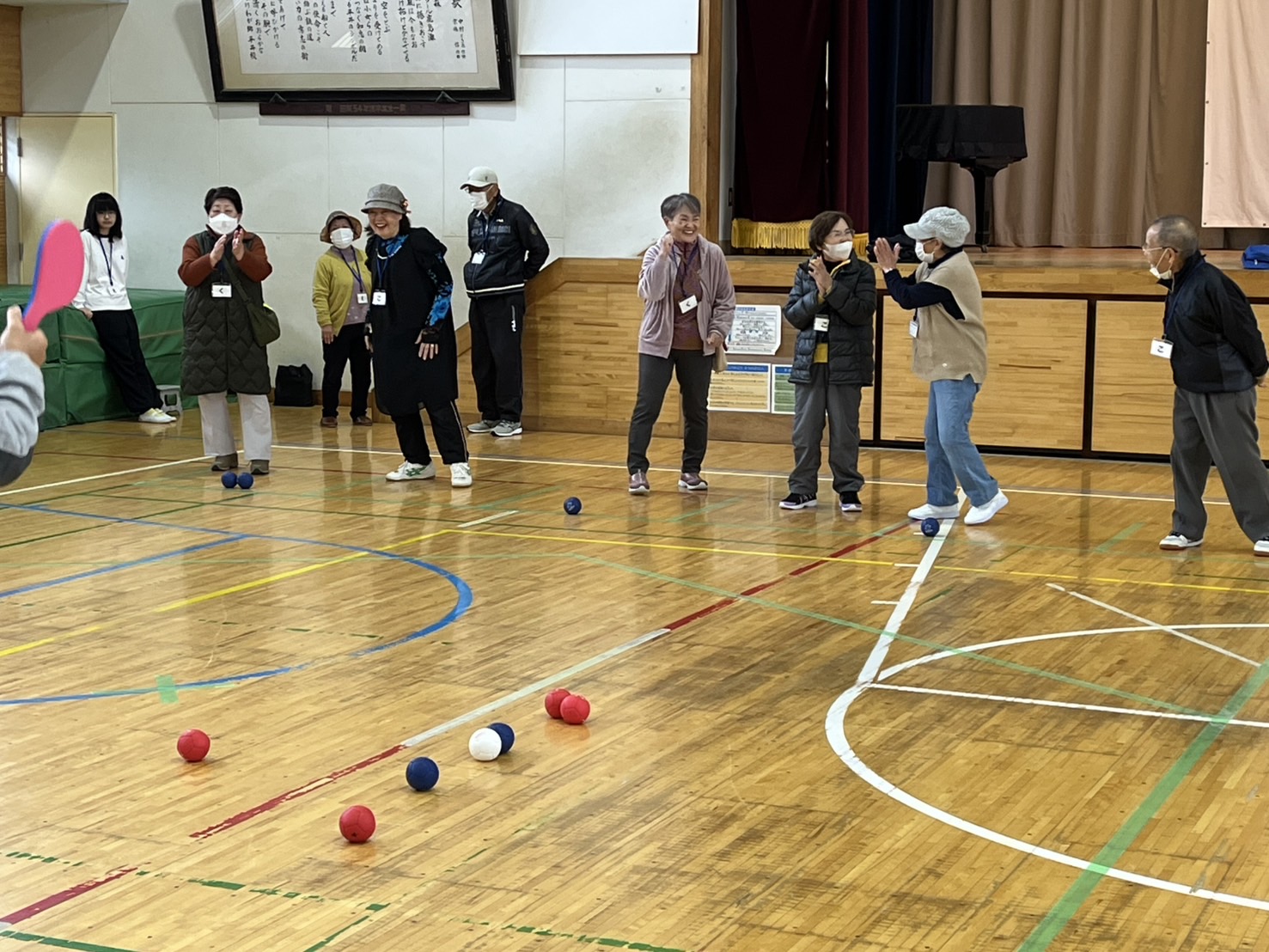 ボッチャゲームの様子