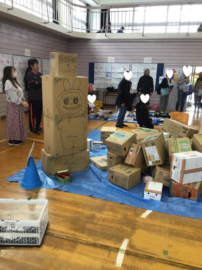 育成会考案バランスタワーの写真