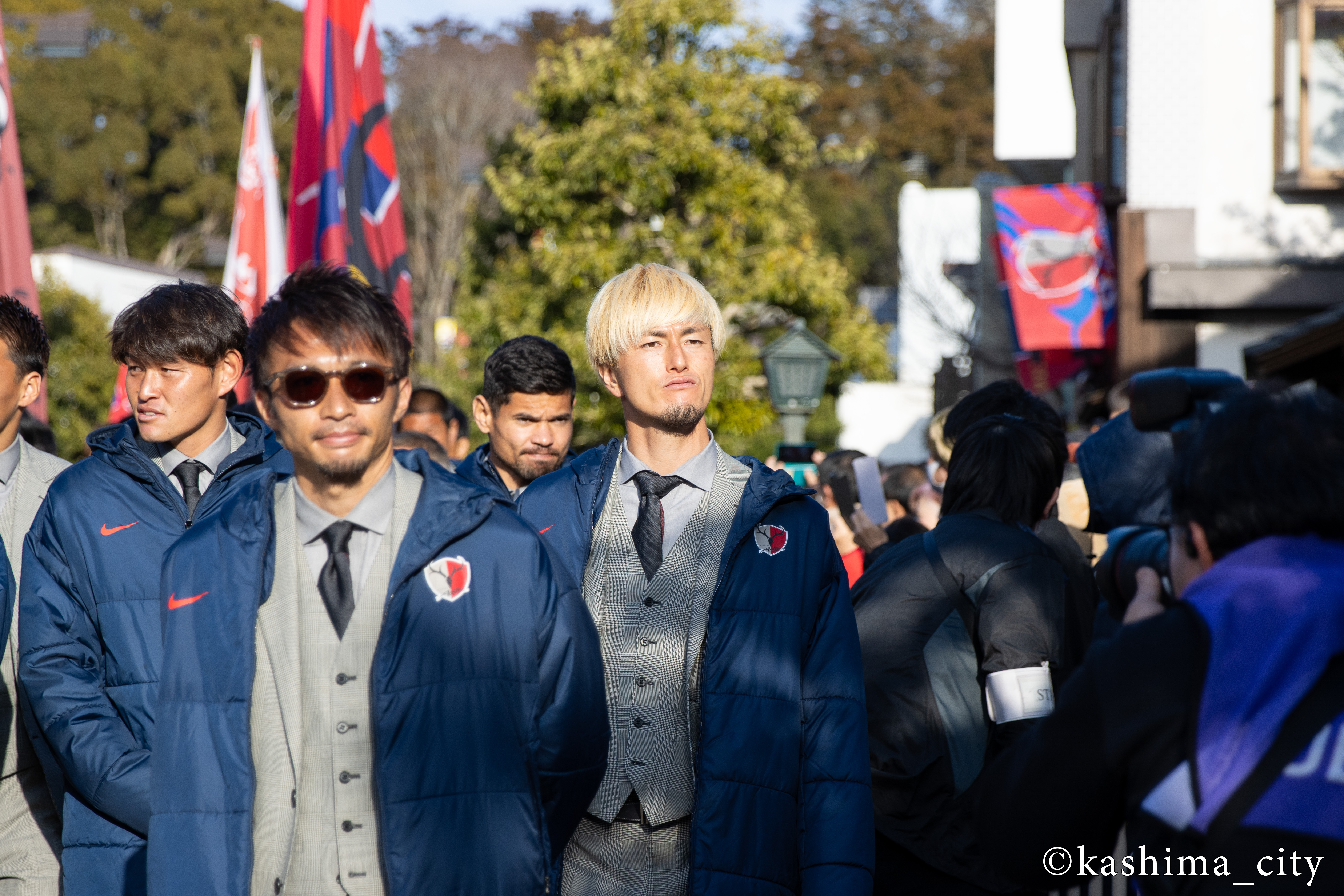 優勝パレードの様子