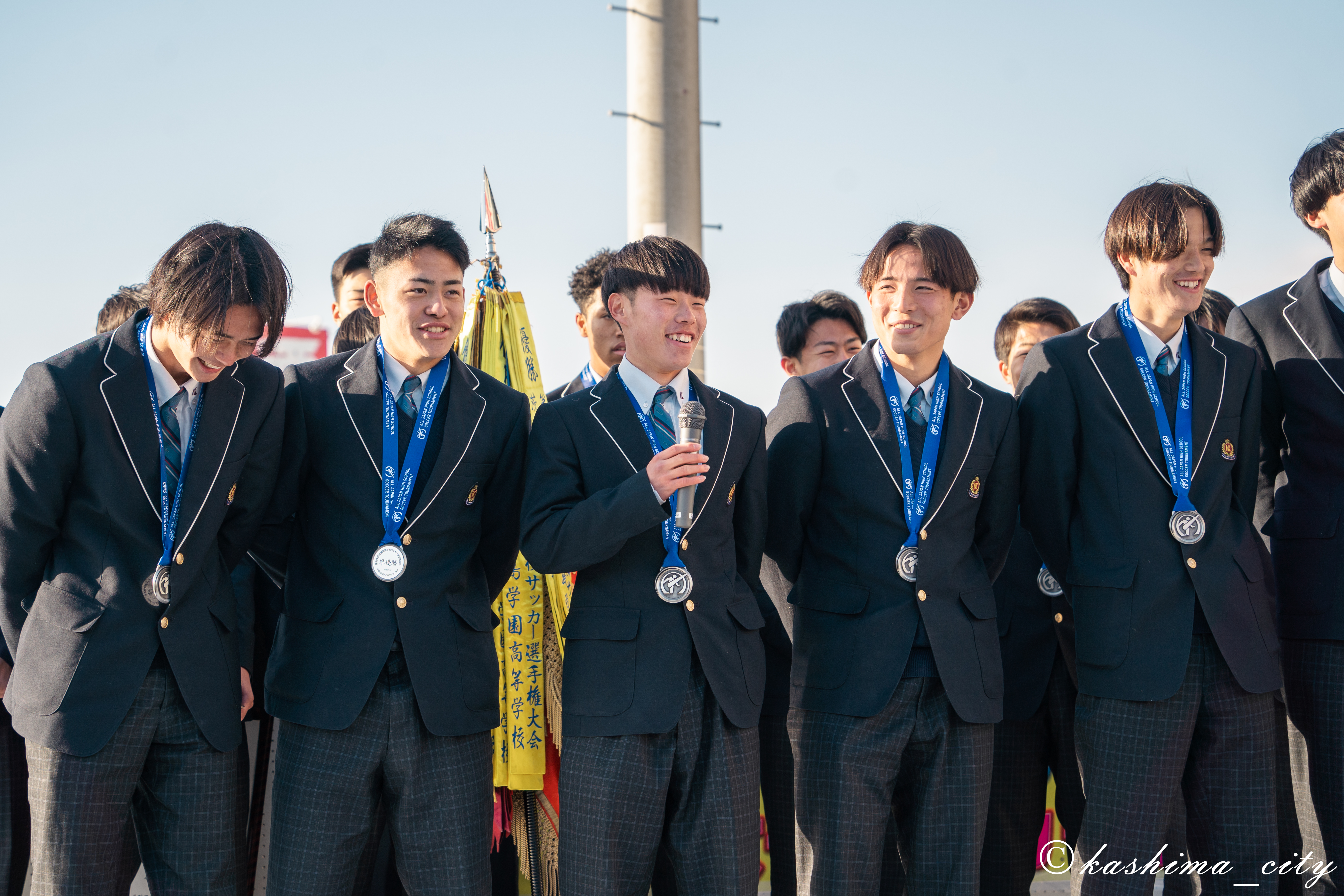 大会優秀選手に選ばれた男子サッカー部の選手②