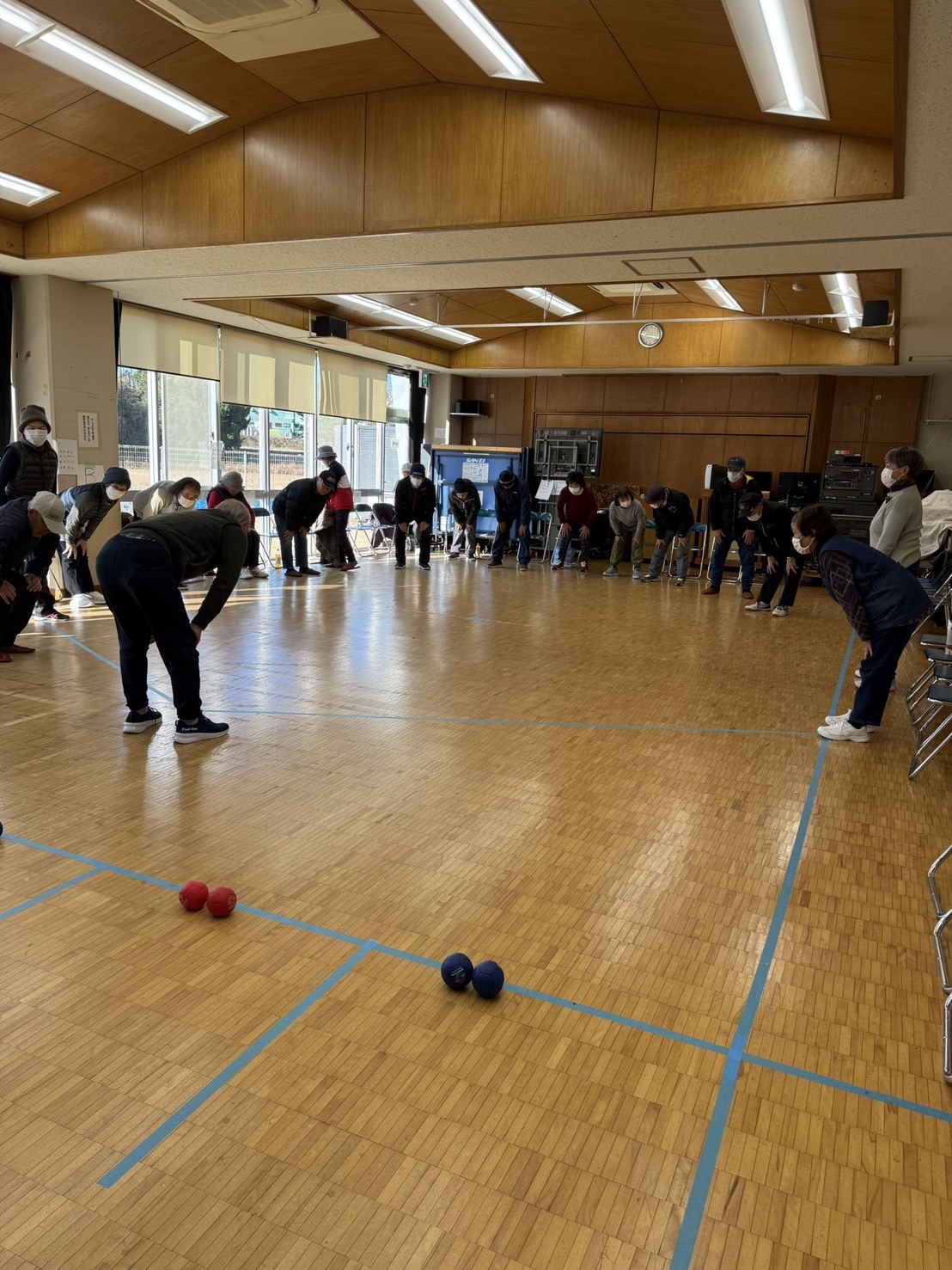 準備体操の様子