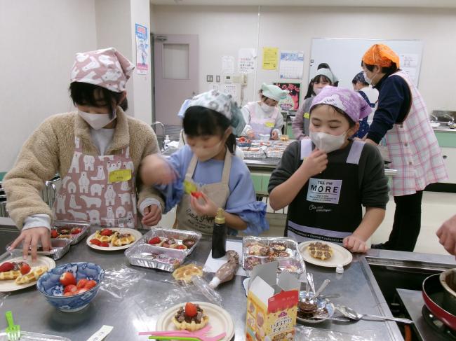 試食用ワッフル