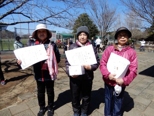 女性の部　入賞