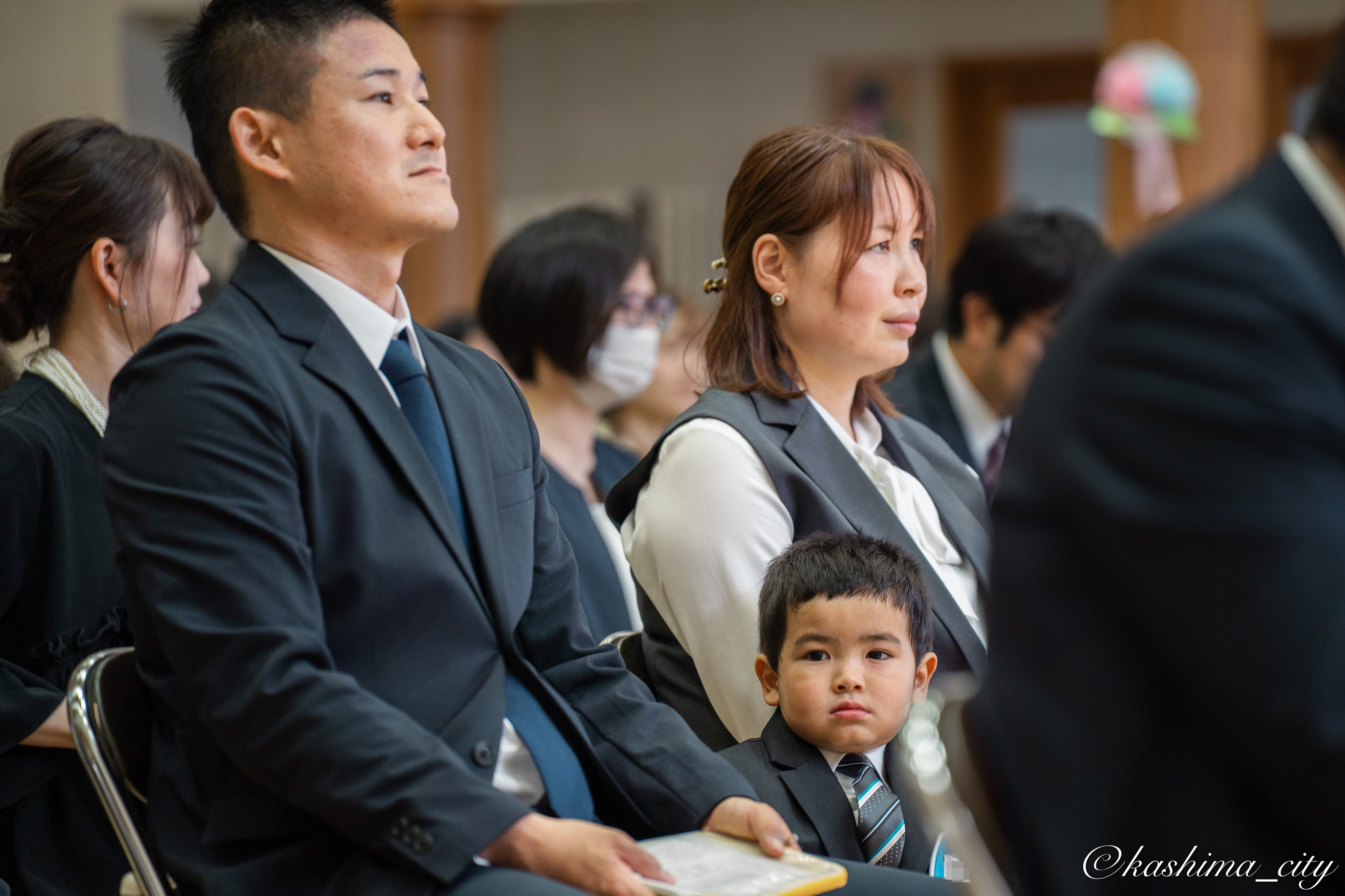 入園式に参加する園児
