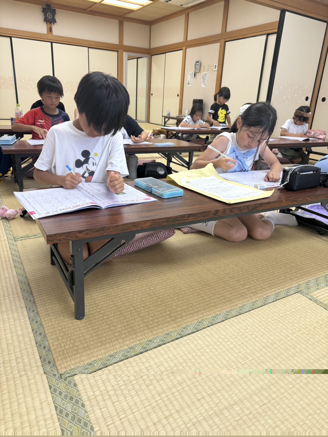 夏休み勉強会の様子