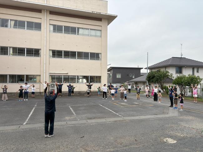 夏休み親子ラジオ体操