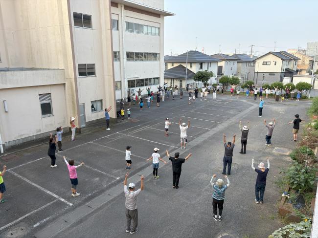 夏休み親子ラジオ体操