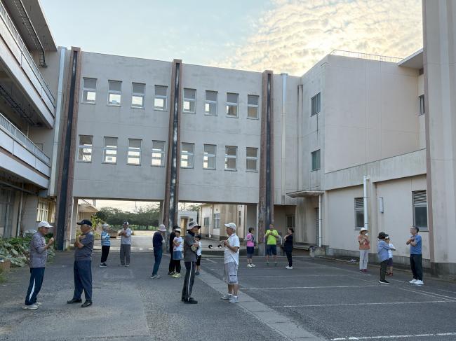 夏休み親子ラジオ体操