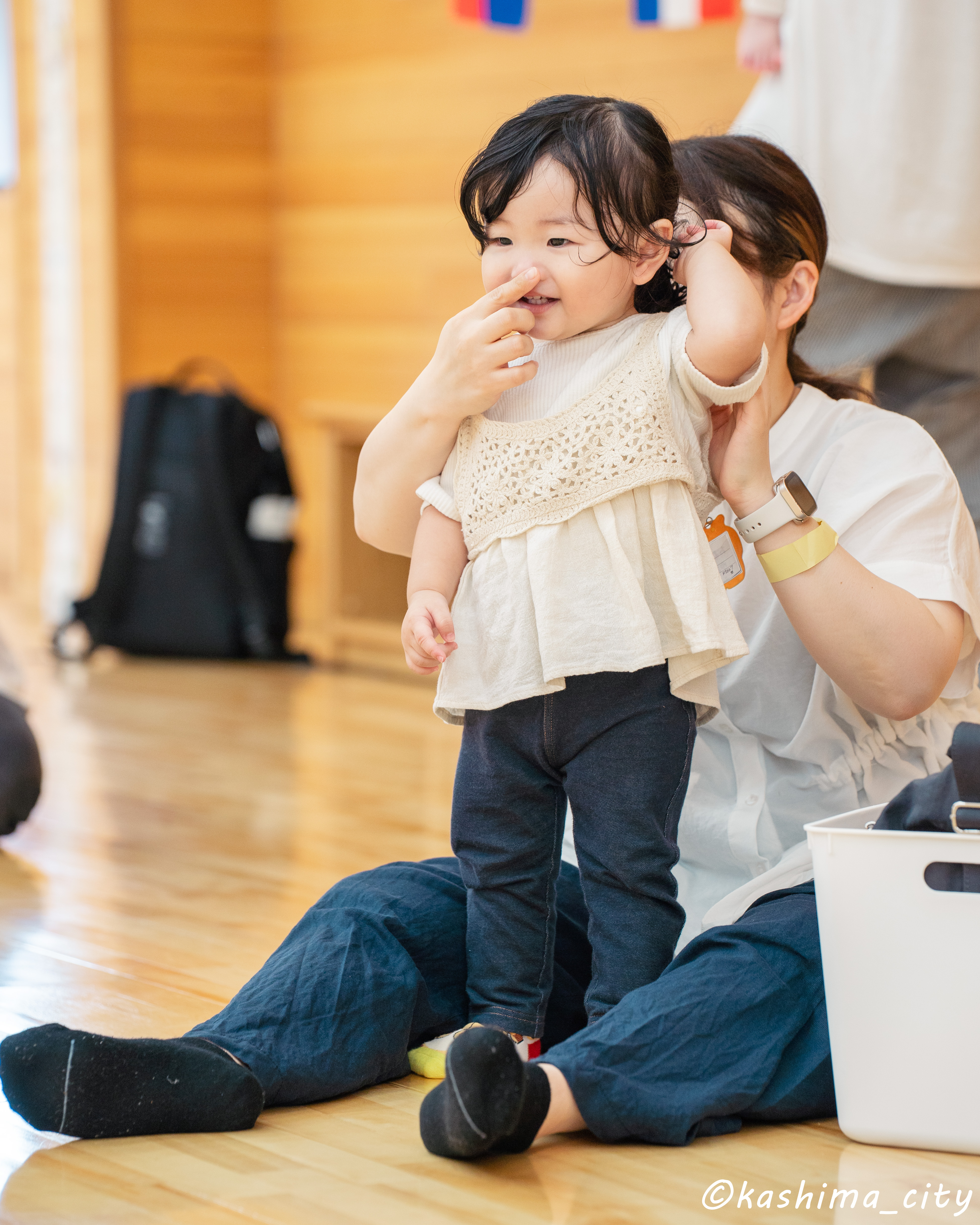 親子ふれあい遊びの様子
